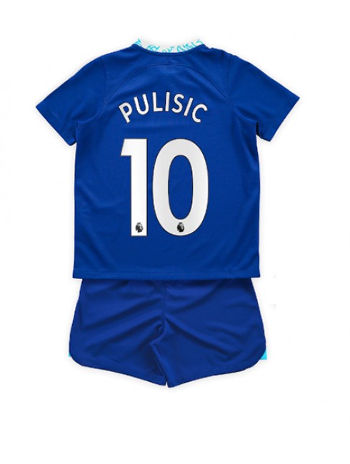 Chelsea Christian Pulisic #10 Heimtrikotsatz für Kinder 2022-23 Kurzarm (+ Kurze Hosen)